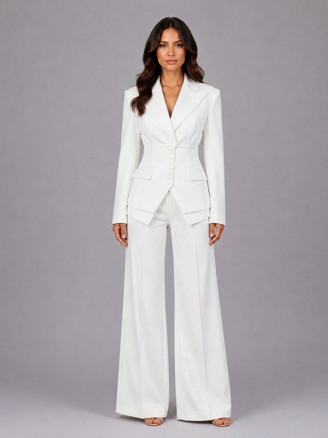 Long Sleeve Corset Blazer Co Ord Set