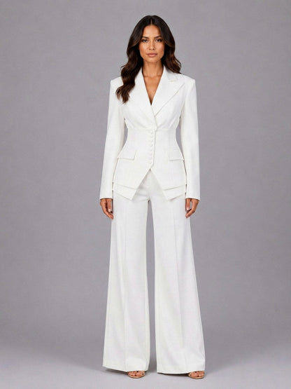 Long Sleeve Corset Blazer Co Ord Set