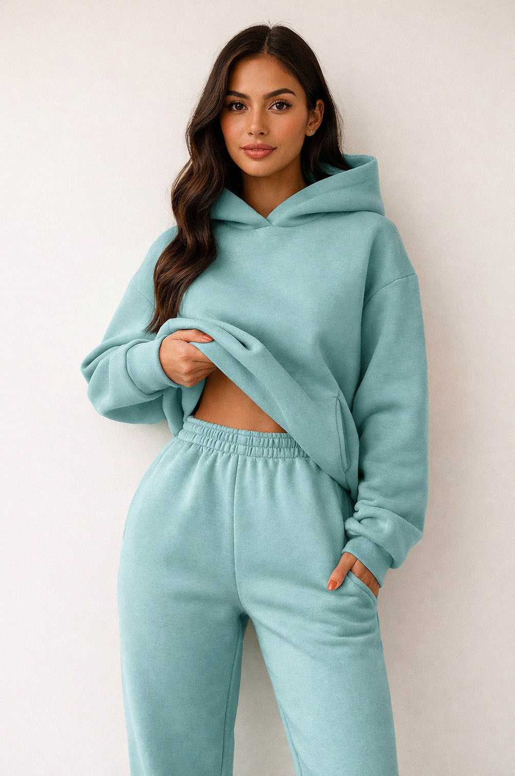 Long Sleeve Hooded Co Ord Set