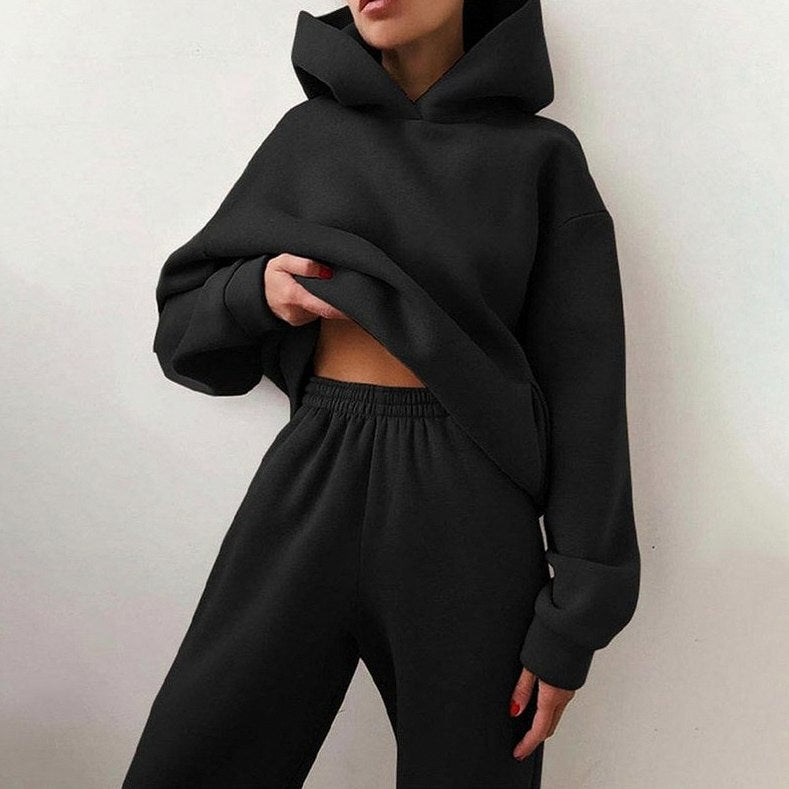 Long Sleeve Hooded Co Ord Set