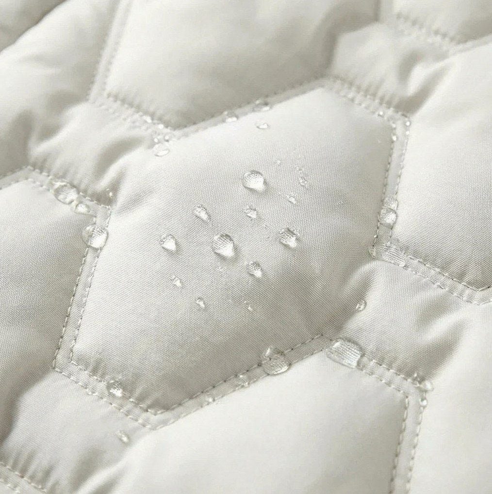 Long Sleeve Hooded Quilted Coat