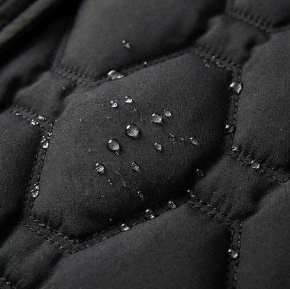 Long Sleeve Hooded Quilted Coat