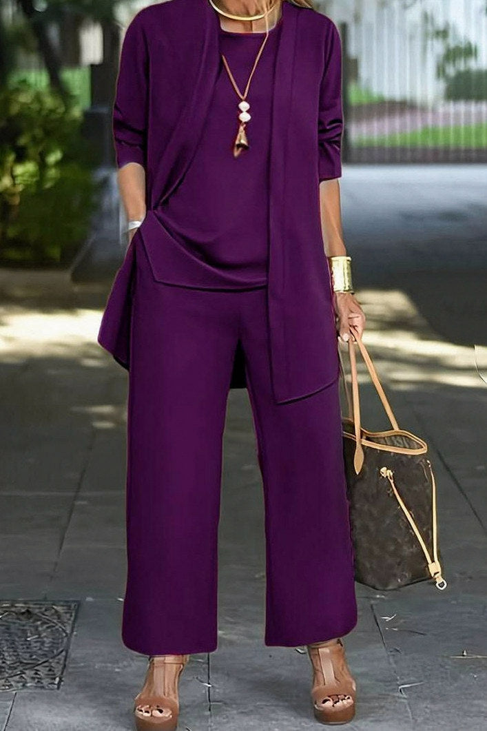 Relaxed Drape Trousers Two Piece Set