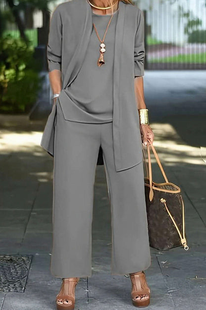 Relaxed Drape Trousers Two Piece Set