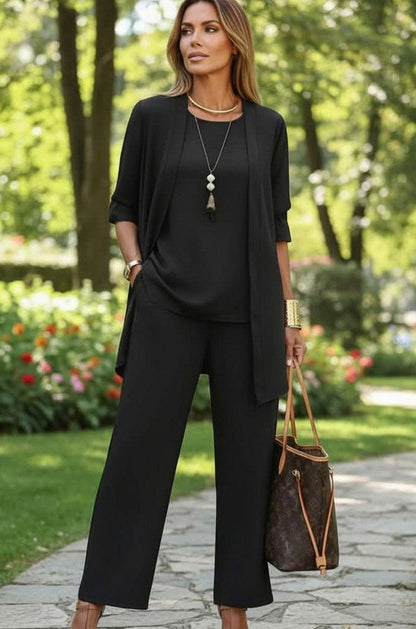 Relaxed Drape Trousers Two Piece Set