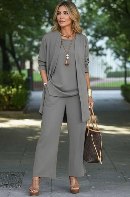 Relaxed Drape Trousers Two Piece Set