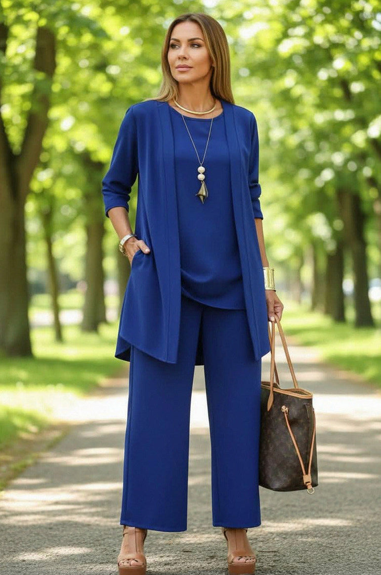 Relaxed Drape Trousers Two Piece Set