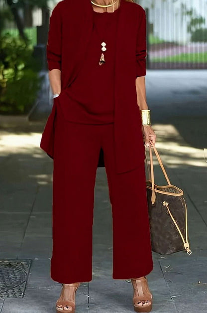 Relaxed Drape Trousers Two Piece Set