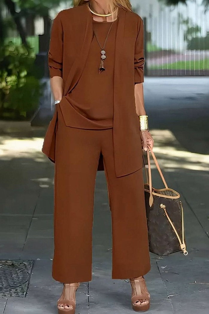 Relaxed Drape Trousers Two Piece Set