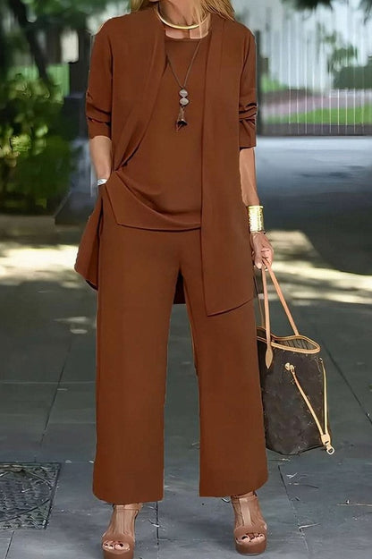 Relaxed Drape Trousers Two Piece Set