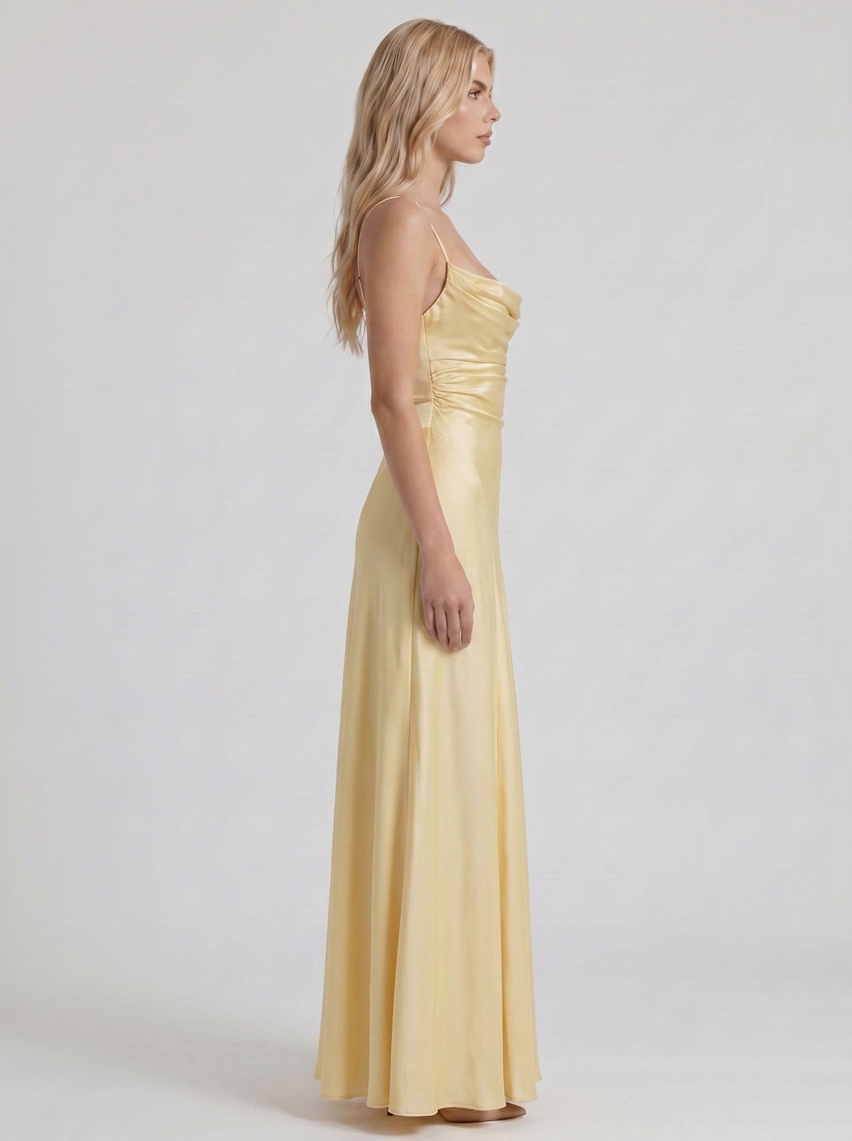 Satin Spaghetti Strap Maxi Dress