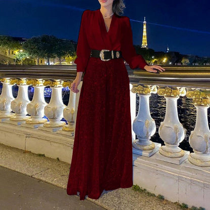 Lantern Sleeve Sequin Trousers Co Ord Set