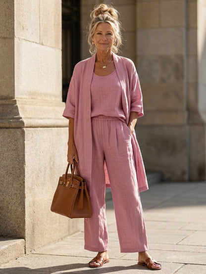 Short Sleeve Trousers Co Ord Set
