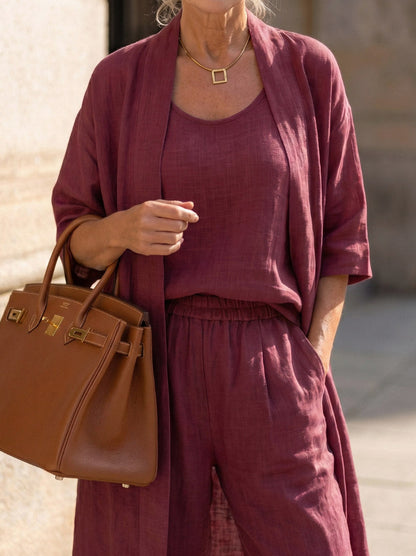 Short Sleeve Trousers Co Ord Set