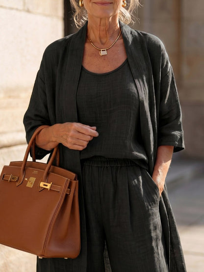 Short Sleeve Trousers Co Ord Set