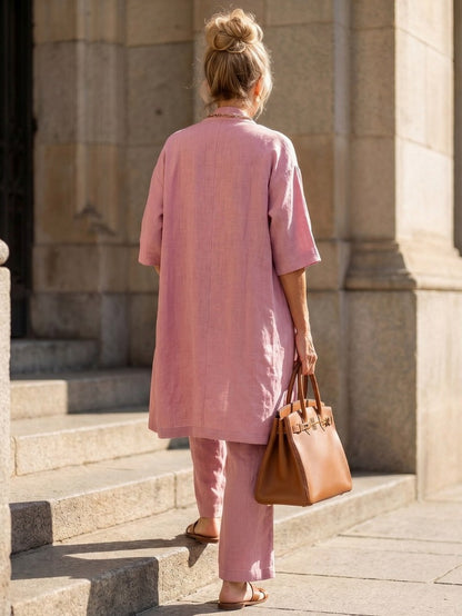 Short Sleeve Trousers Co Ord Set