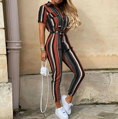 Short Sleeve Utility Jumpsuit