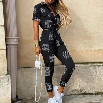 Short Sleeve Utility Jumpsuit
