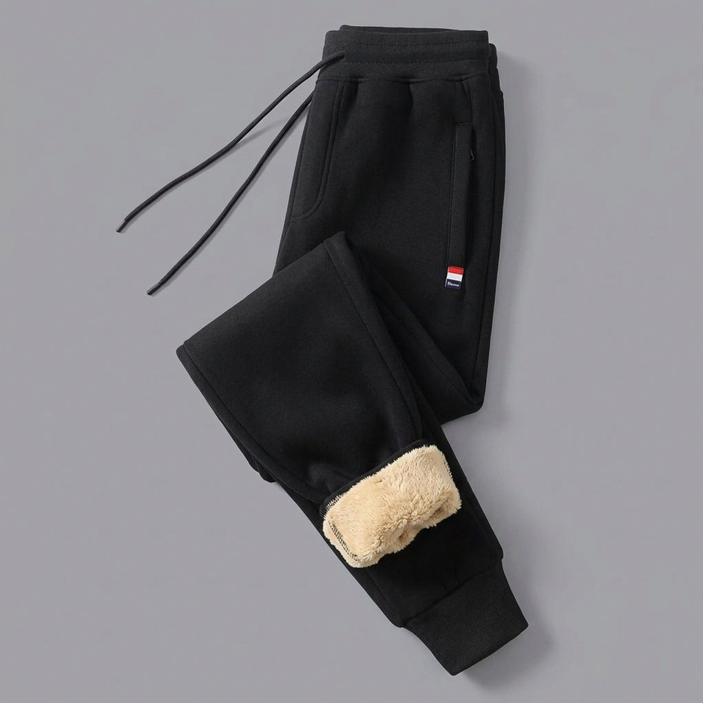 Tapered Heavyweight Fleece Lined Jogger Trousers