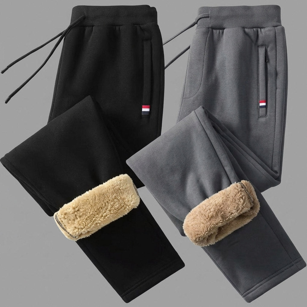 Tapered Heavyweight Fleece Lined Jogger Trousers