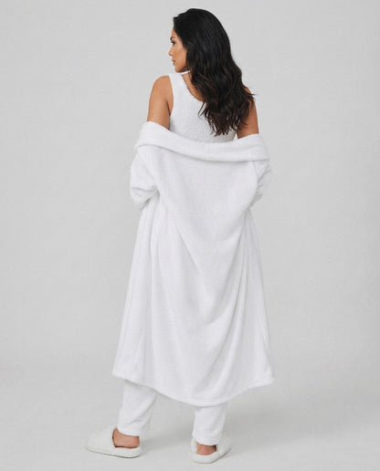 Fleece Long Sleeve Robe Three Piece Co Ord Set