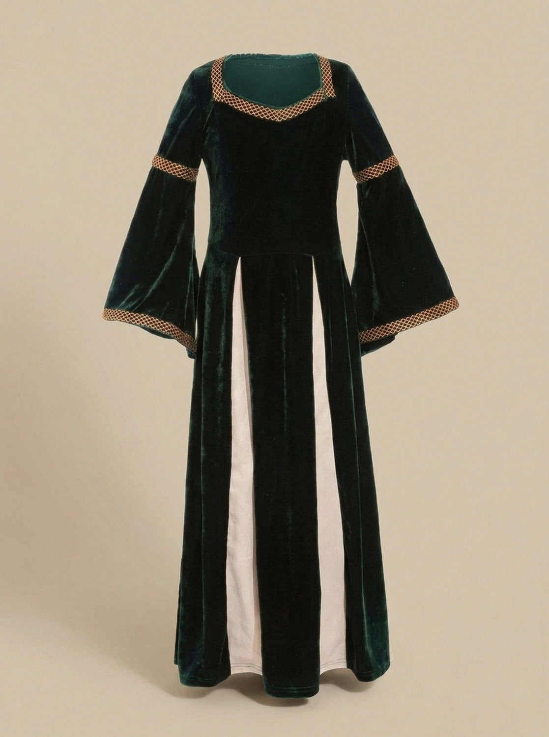 Velvet Square Neck Long Sleeve Maxi Dress